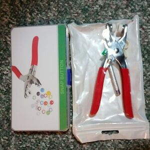 Metal snap button kit